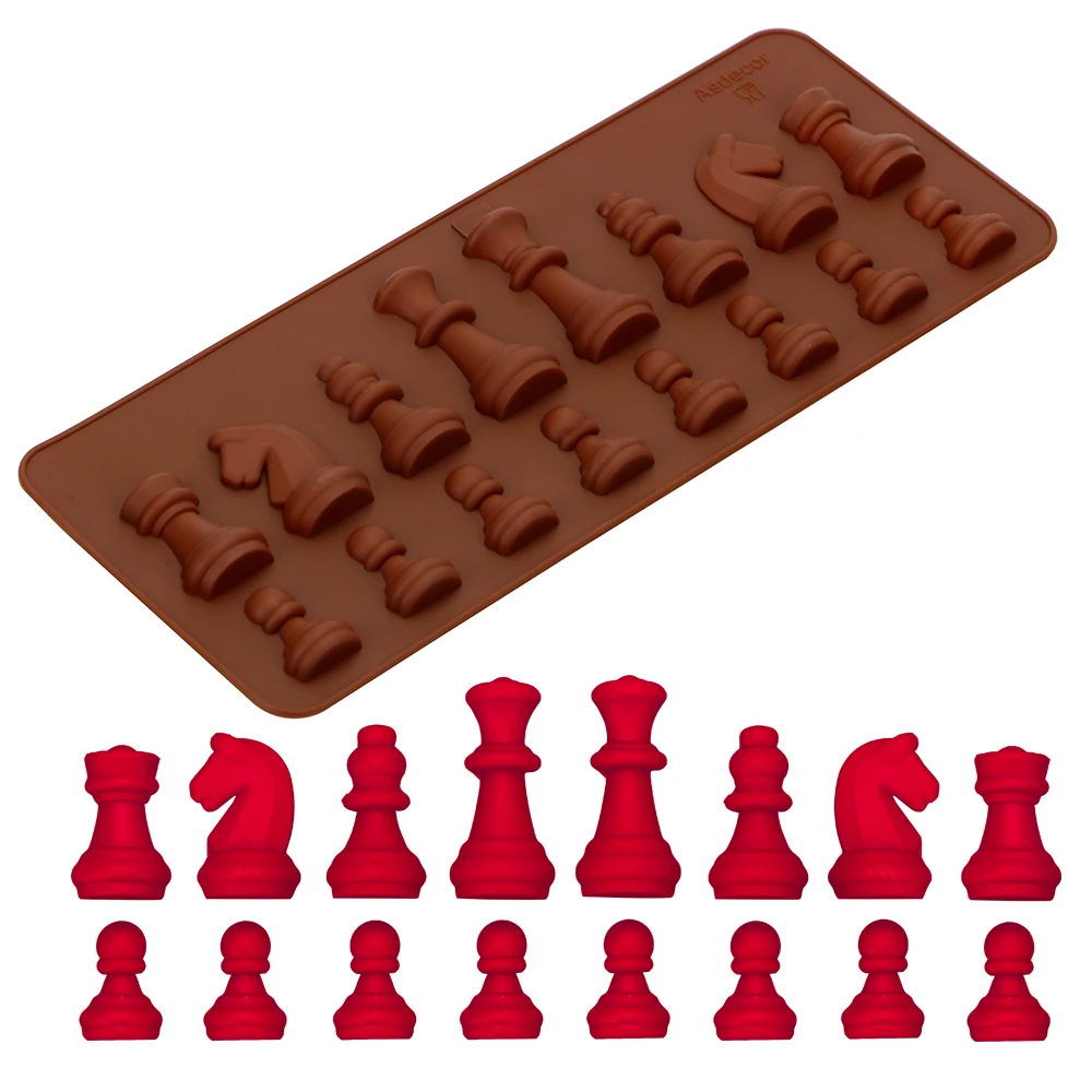 Silicone Chess Shaped Decoration Tools Chocolate Mold Ice Sugar Cake Mould Kitchen Accessories