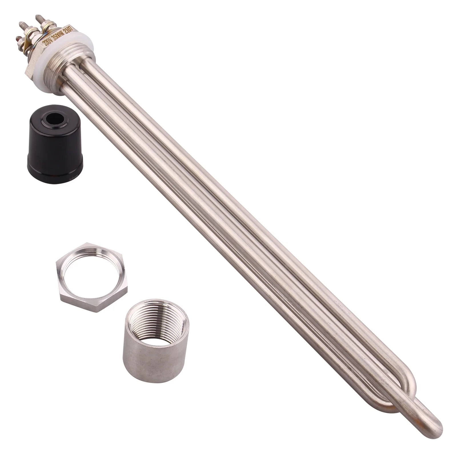 DN25 32mm Thread Electric Water Heating Element  Immersion Heater 220V SUS304  Brewing Resistance 1.5/2.5/3.5/4.5/5.5kw