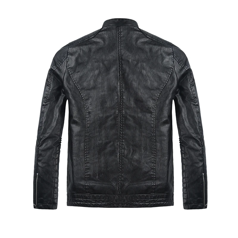 High quality Motorcycle Leather Jacket Casual Men Leather Suede Jacket Boutique Coat Men's Leather Jacket Chaqueta Cuero Hombre