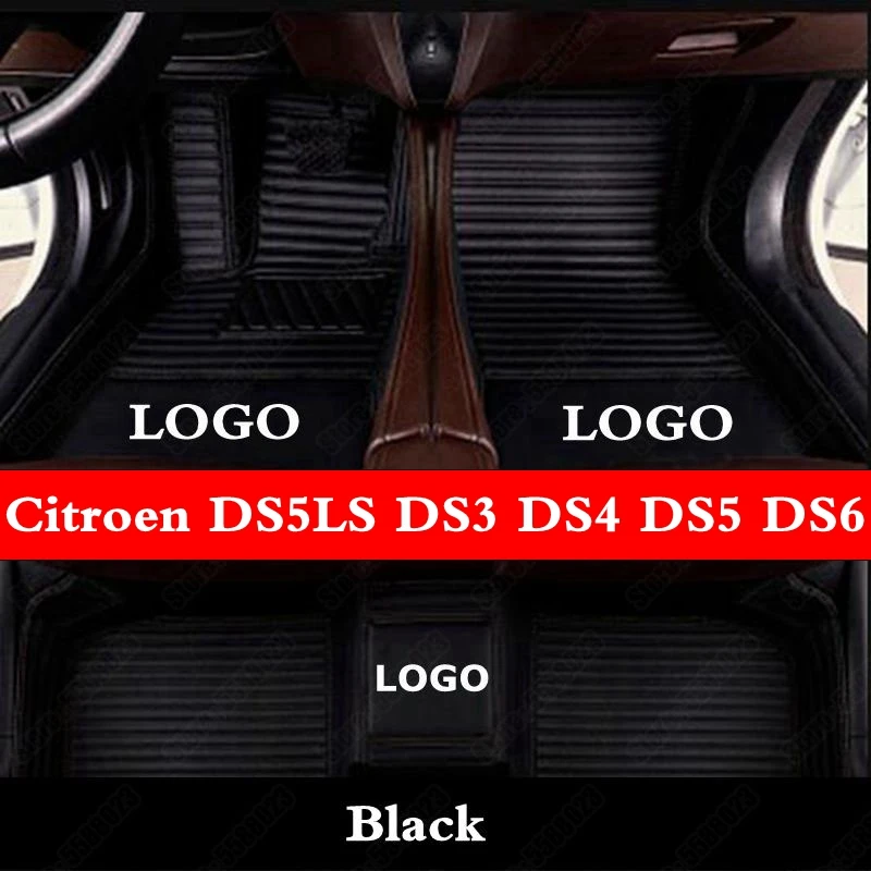 

All Weather Floor Mats for Cars Citroen DS5LS DS3 DS4 DS5 DS6 DS7 DS DS4S Leather Customized Auto Carpet Cover Foot Mat Pads Rug