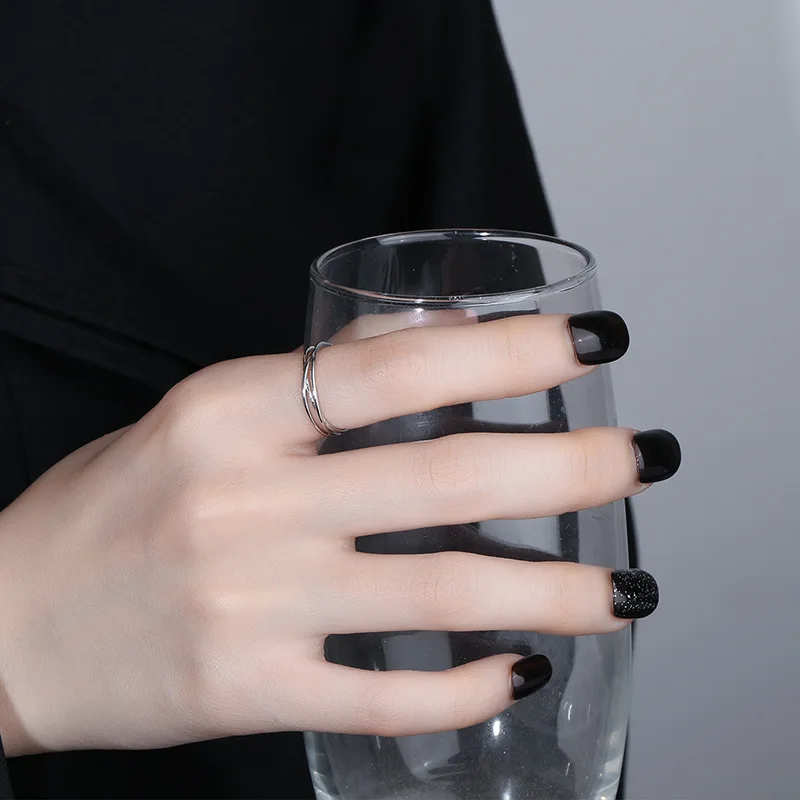 Versilberte Blütenblätter-Ringe für Frauen, süßer, schlichter, modischer, offener, verstellbarer Schmetterlingsring, Partyschmuck, Geburtstagsgeschenk – Detail 27