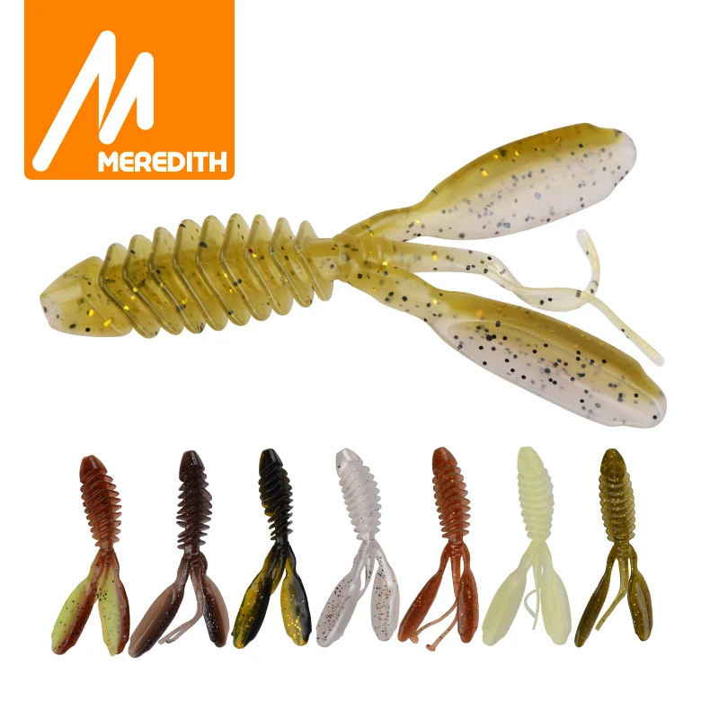 MEREDITH DoliveCraw II 74mm 95mm Fishing Lure Soft Lures Shad Silicone Baits Wobblers Swimbait Artificial leurre souple Tackle