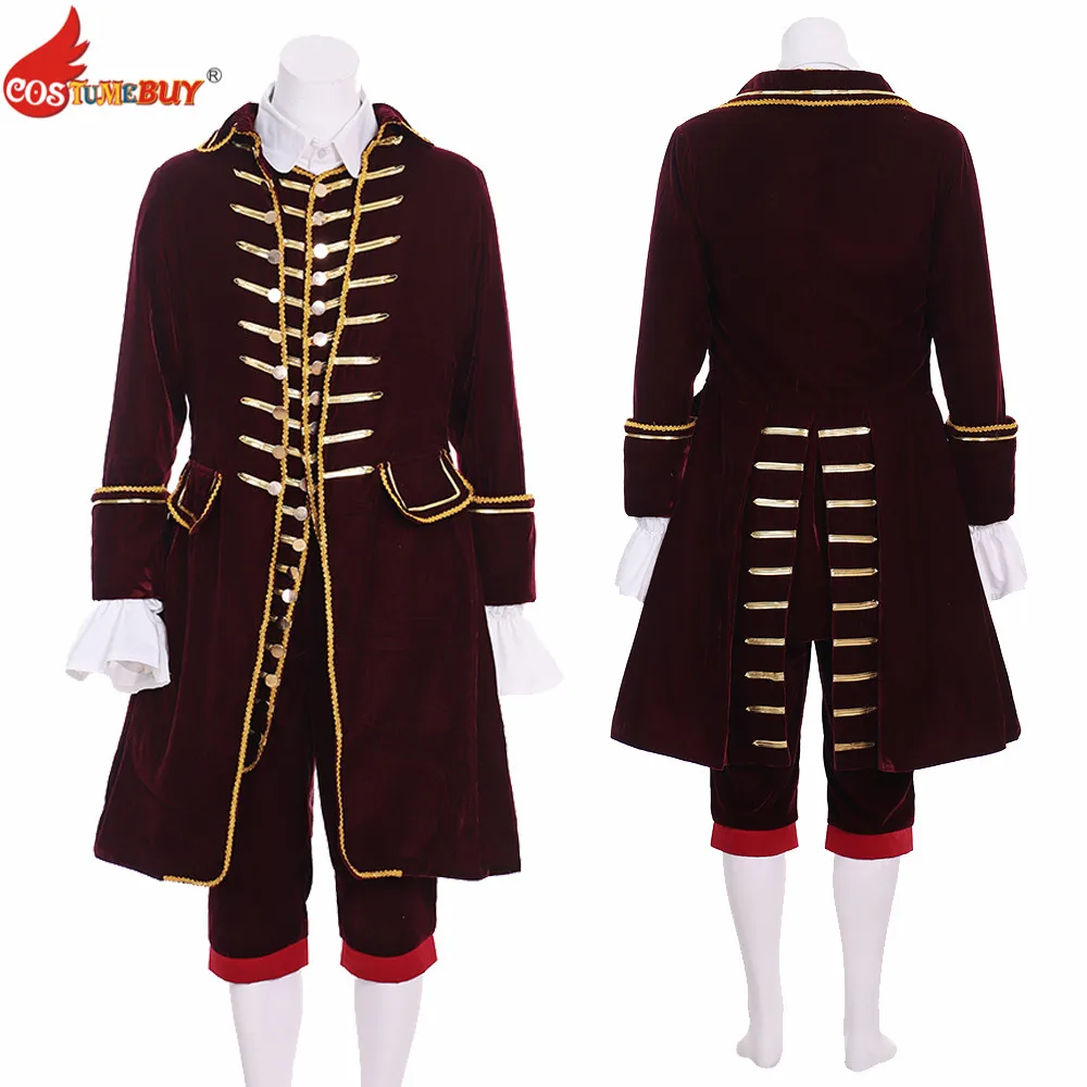 Costumebuy Men Court Vintage Blazer Suit Colonial Washington Mediebal 18th Victorian British Rococo Marie Antoinettte Costume