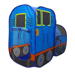 Small Train Kids Tent Portable Indoor Outdoor Baby Game Playhouse Folding Tent Birthday Gift Boy Girl Castle Tents Toys