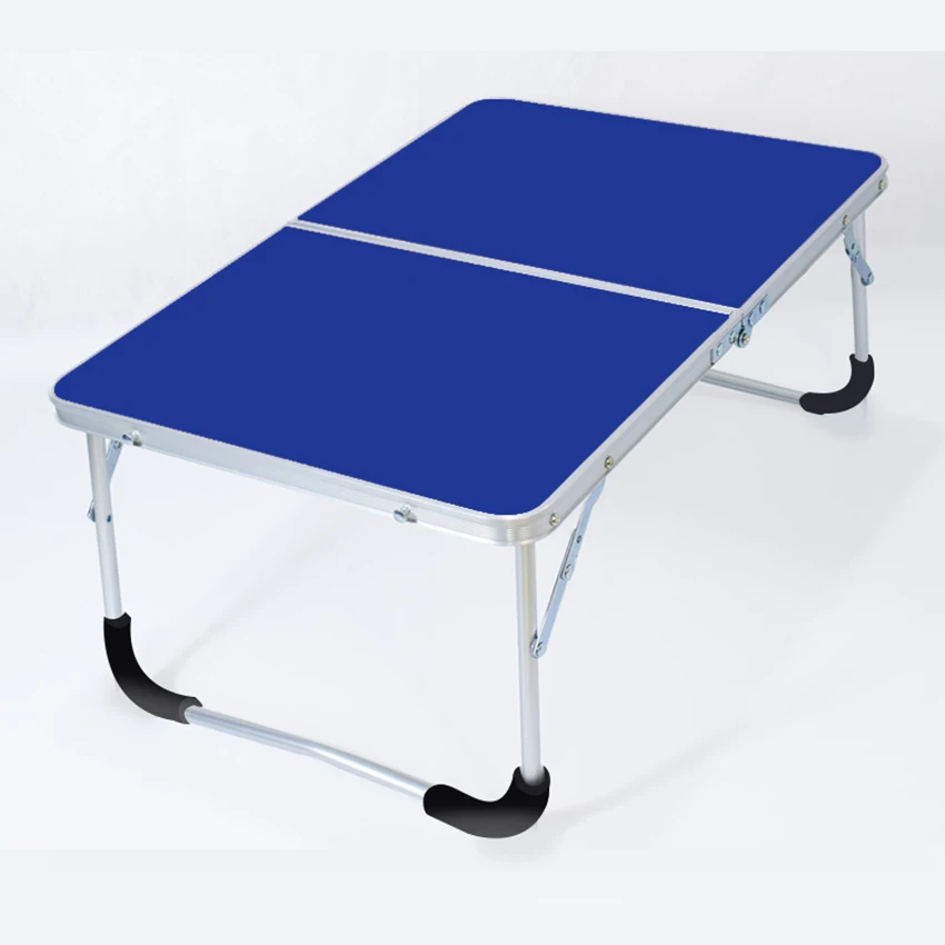 Foldable Laptop Desk,Computer Table, Breakfast Serving Bed Tray, Portable Picnic Table, Folds in Half with Inner Storage Space