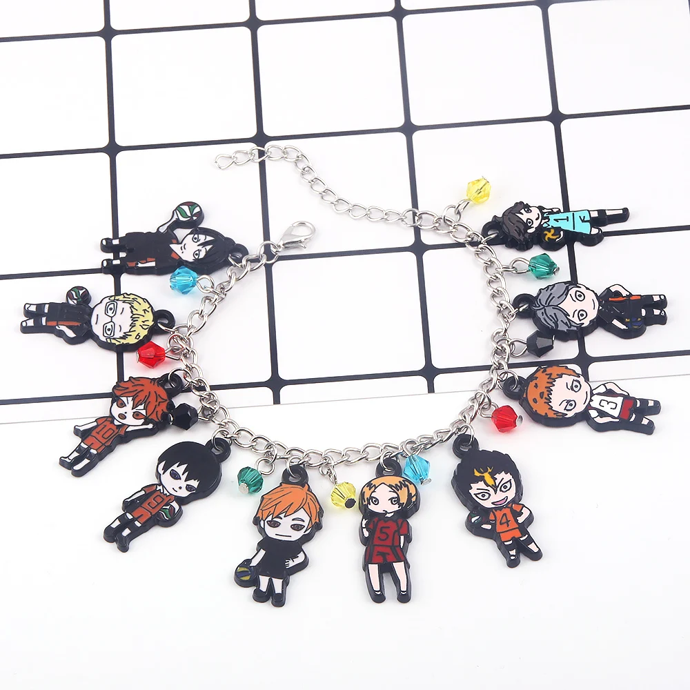 Anime Haikyuu Armband Hinata Shoyo Oikawa Tooru Kozume Kenma Tobio Kageyama Nishinoya Yuu Charme Armreif Schmuck