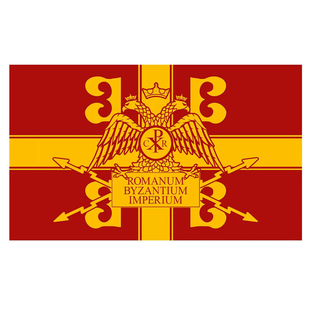 Communist Byzantine Empire 100D Polyester 3x5FT 90x150cm Flag with two Brass Grommets