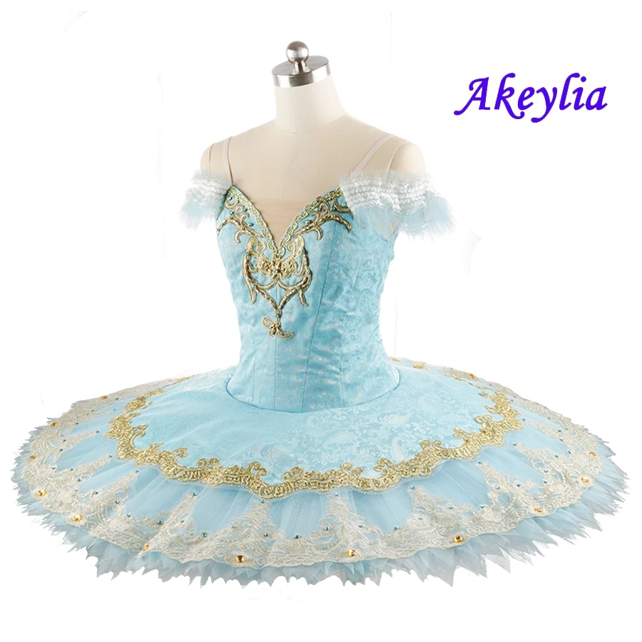 Pale Blue Light BLue Princess Florina Classical Tutus YAGP Professional De Bale Adult Ballet Tutu Blue Pancake Tutu Girls 0112