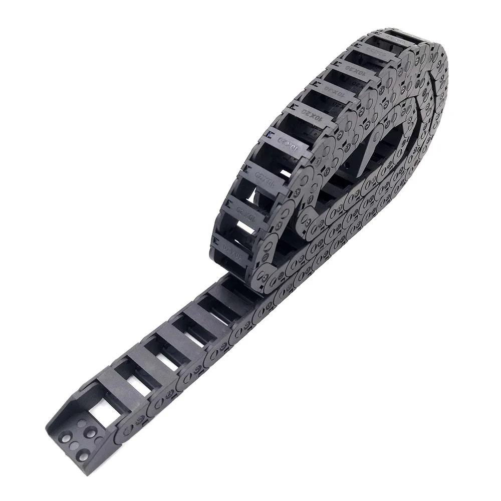 

1 Meter 10x20mm Wire Carrier Cable Drag Chain Transmission Bridge Exterior Opening Engraving With End Connectors Hot Sales