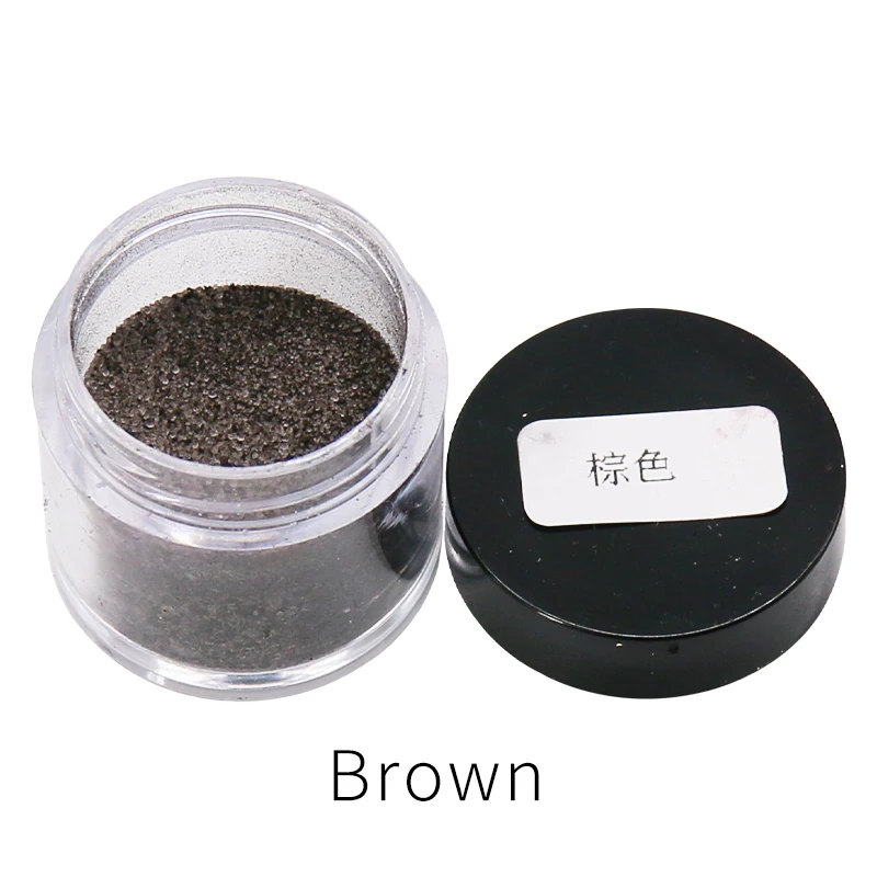 Brown Color Fast-dying Fabric Dye Pigment for Dye Clothes Feather Bamboo Eggs and Clips 10g/bottle Acrylic Paint Powder