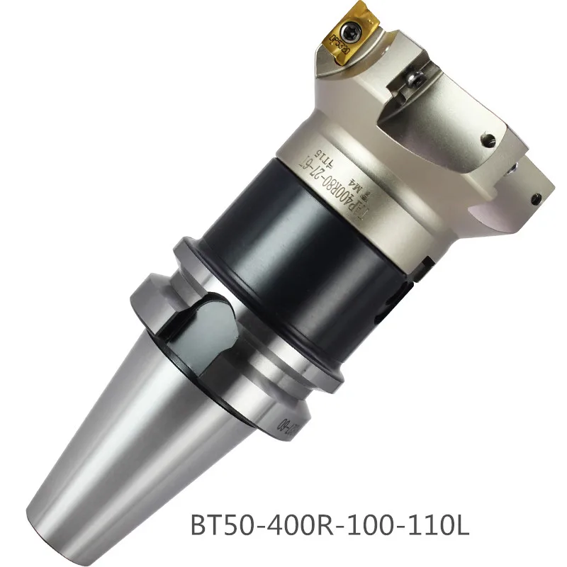 Face milling CUTTER BT50-400R-100-110L 90 มุมกระบวนการสำหรับเหล็ก