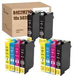 Cartuchos de tinta HS compatibles con Epson 502XL, Combo Pack 502 502-XL para XP-5105, XP5100, WF-2860DWF, XP5105, WF-2865DWF