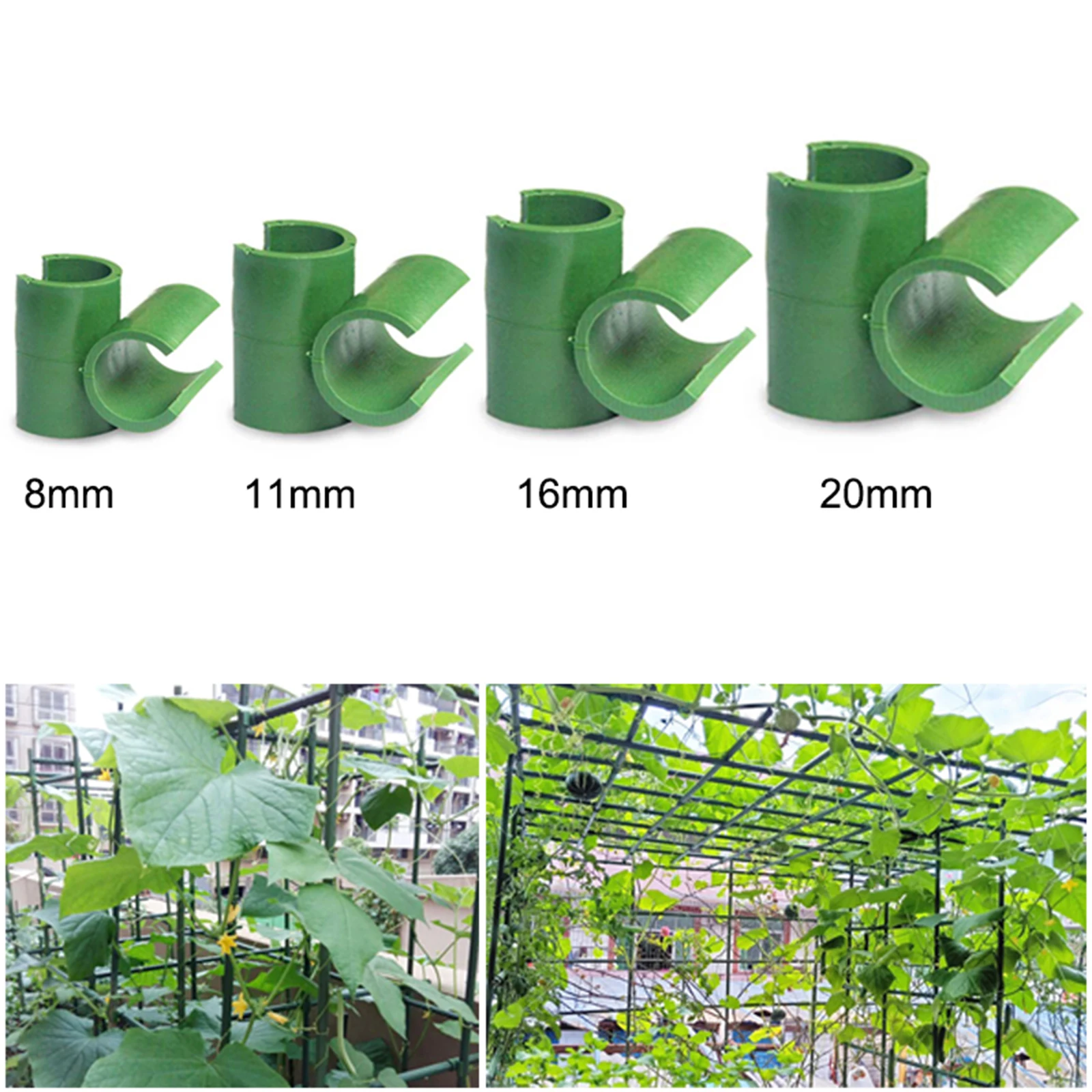 Greenhouse Film Buckles Plastic Bracket Cross Button 24pcs For Outer Diameter 8mm Rod Rotatable Fastener Garden Tool Accessories