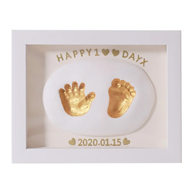 3D DIY Non Toxic Handprint Footprint Soft Clay Baby Imprint Children's Photo Frame Hand Casts Babies Home Decoration Child Gifts