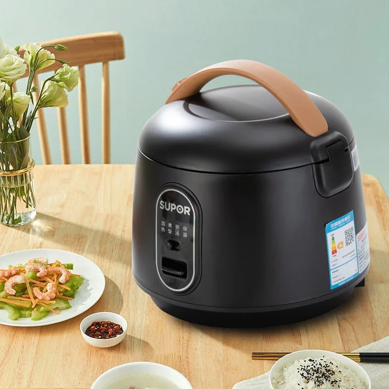 220V 1.6L Mini Household Electric Rice Cooker Non-Stick Multi Food Cooker Easy Operation Portable Steamer For Soup Porridge