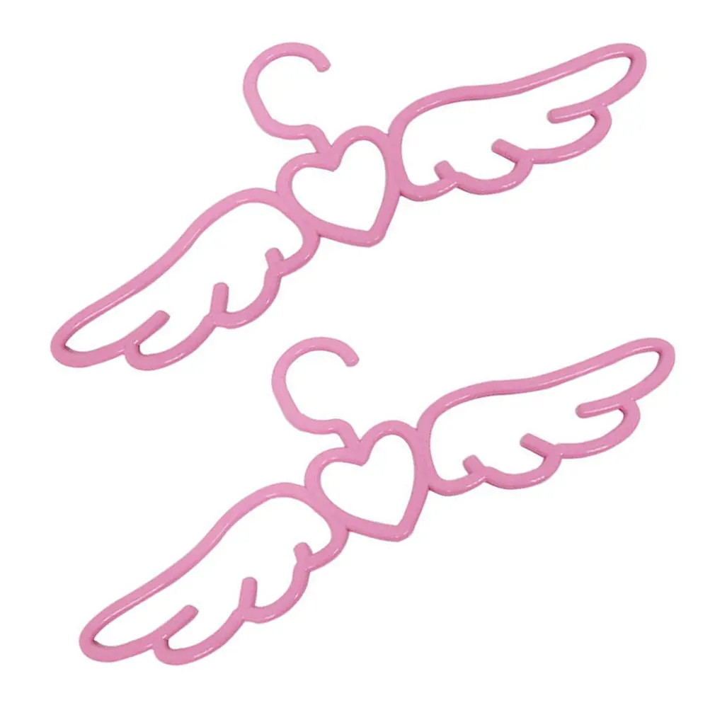 1PC Hot Sale Portable Household Clothes Rack Multifunctional Love Wings Angel Space Saving Drying Racks Hanger For Clothes