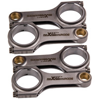 4pcs Connecting Rod Rods for Mitsubishi Lancer EVO 1 2 3 Galant 4G63 early model Conrods Bielle Pleuel Shot Peened TUV Screws