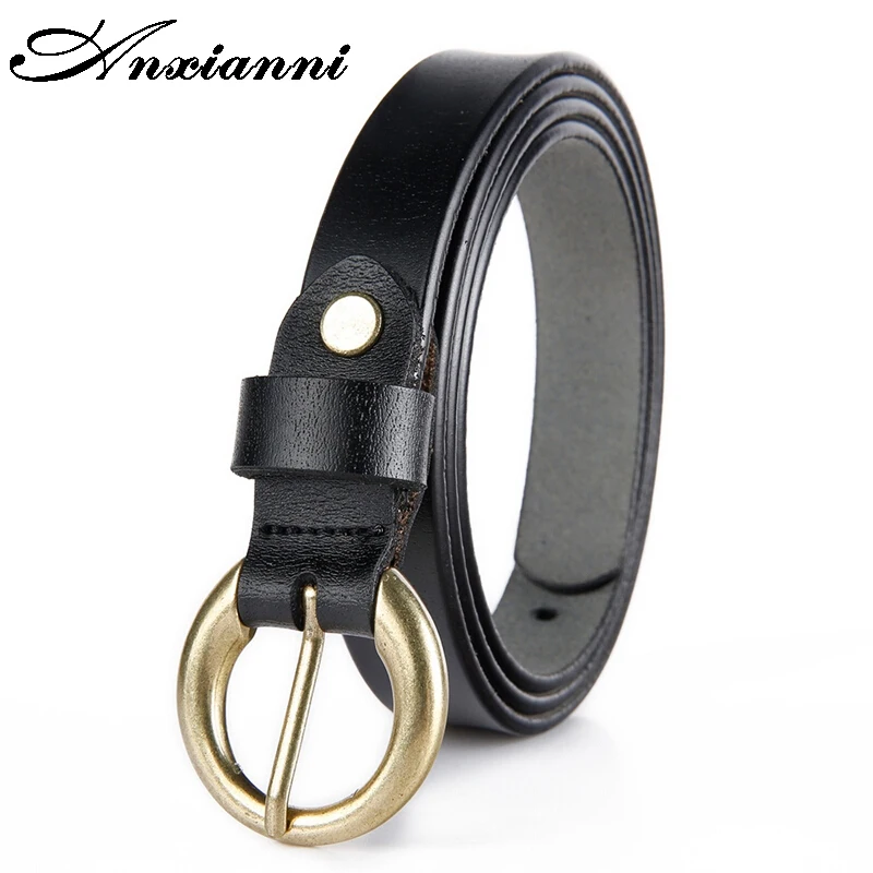 

Fashion wild pin buckle belt woman Genuine leather belts Quality cow skin strap female girdle for jeans width 1.8 cm