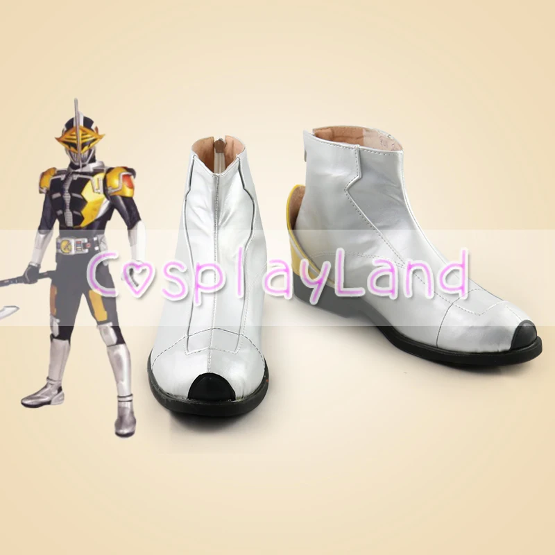 Kamen Rider Masked Rider New Den-O Cosplay Boots Shoes Men Shoes Costume Customized Accessories Halloween Party Shoes