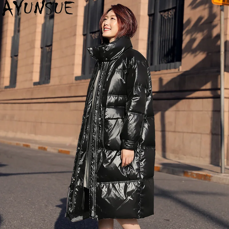 

AYUNSUE Women's Winter Down Jacket 2020 Warm Thick 90% White Duck Down Coat Female Korean Style Long Parkas Mujer Chaqueta