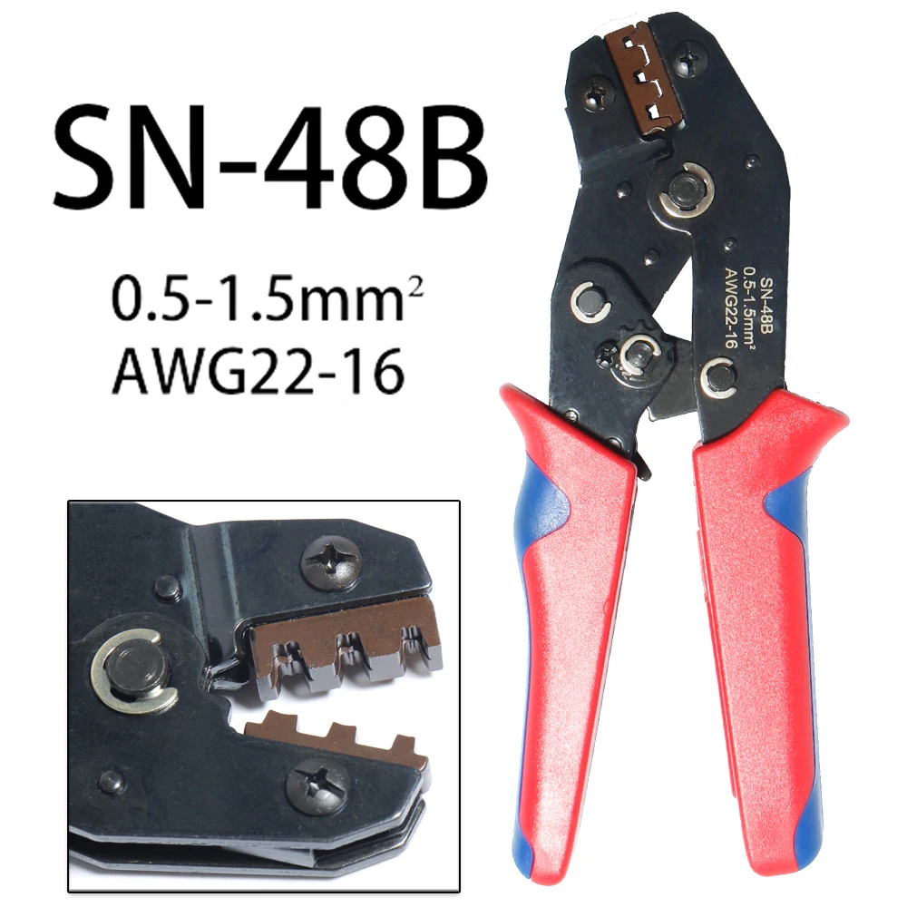 Super seal Waterproof Wire Connector Automotive Plug Terminal Truck Car Sealed Socket SN-48B 1/2/3/4/5/6 Pin crimping pliers