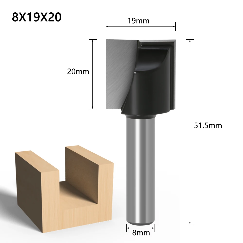 木工用ソリッドカーバイドビット,8mm,1ピース,フライス盤,木材用cnc