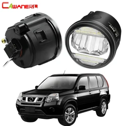 2in1 Fog Light Assembly Daytime Running Light For Nissan X-Trail T31 2007-2013 Car Front Bumper LED Fog Lamp DRL 30W H11 12V