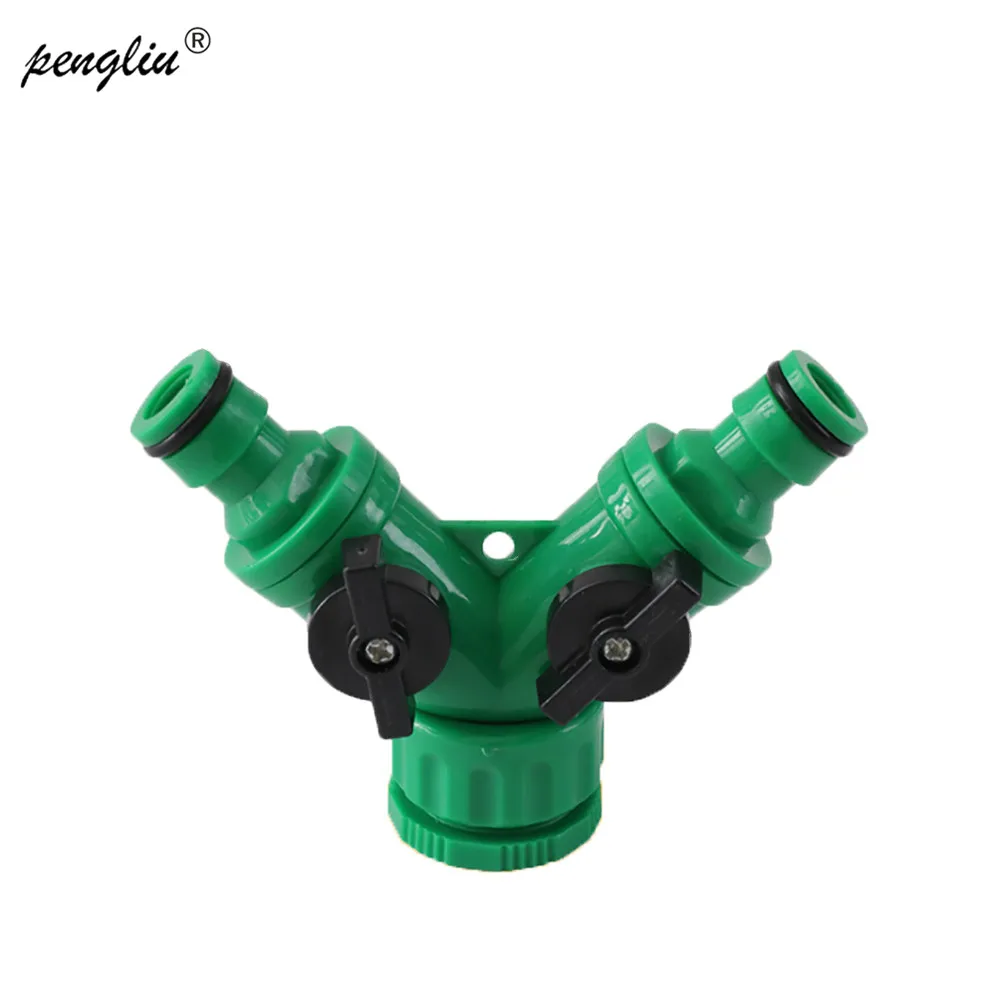 

Quick connectors in New Garden Hose Pipe Tube Splitter 2 Way Connector Y Adaptor Tap Quick Turn Off Tool IT135