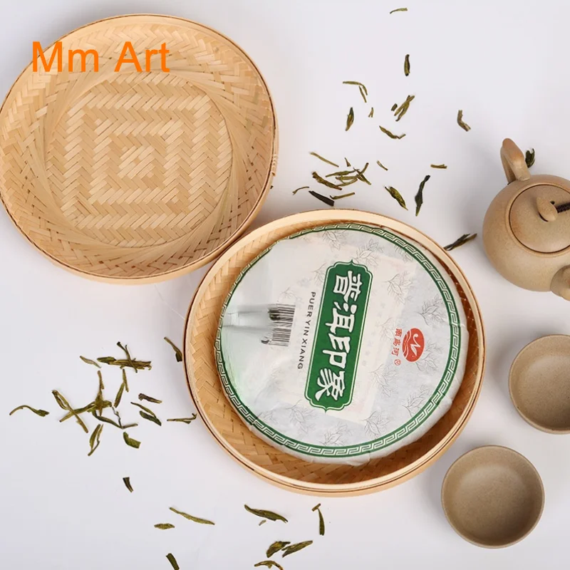 Bamboo Small Tea Basket Tea Pot Japanese Bamboo Tea Storage Snack Preserved Plum Can Wake up Tea Set