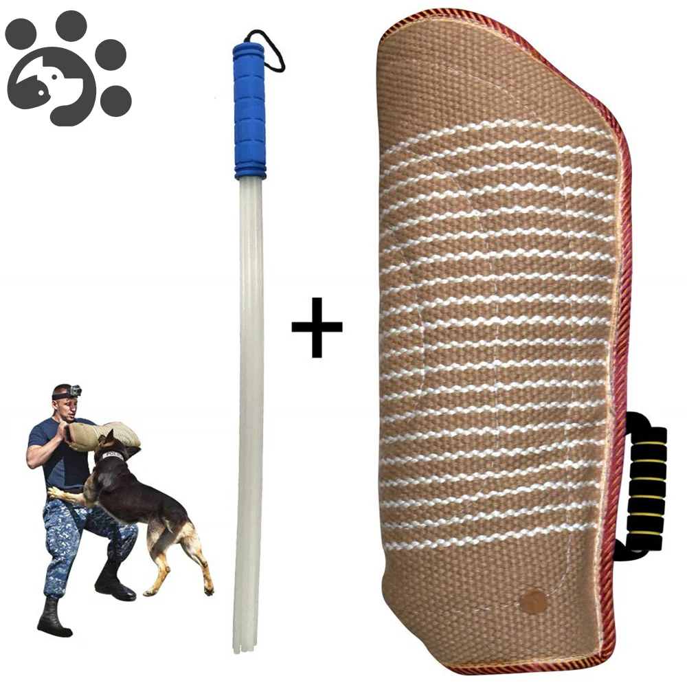 

Dog Training Arm Sleeve Professional Dog Training Set Whip Agitation Stick for Large Big Dogs Training Safe Protection Sleeve