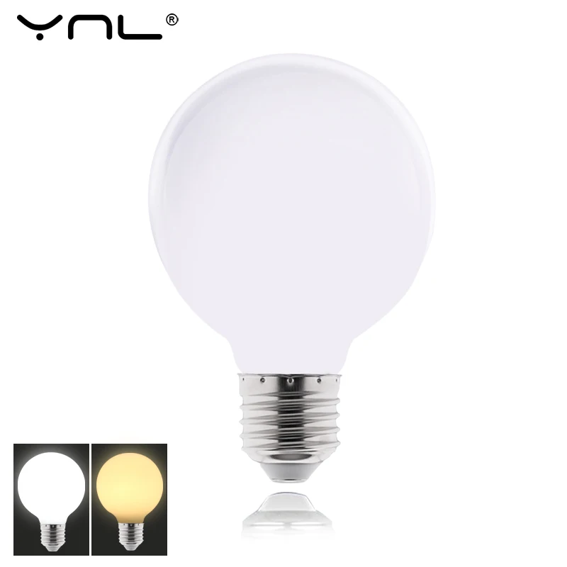 LED Light Bulb E27 AC 110V 220V 5W G80 G95 G125 White LED Lamp Bulb Kitchen Bedroom Living Room Lamps Indoor Decoration Lighting