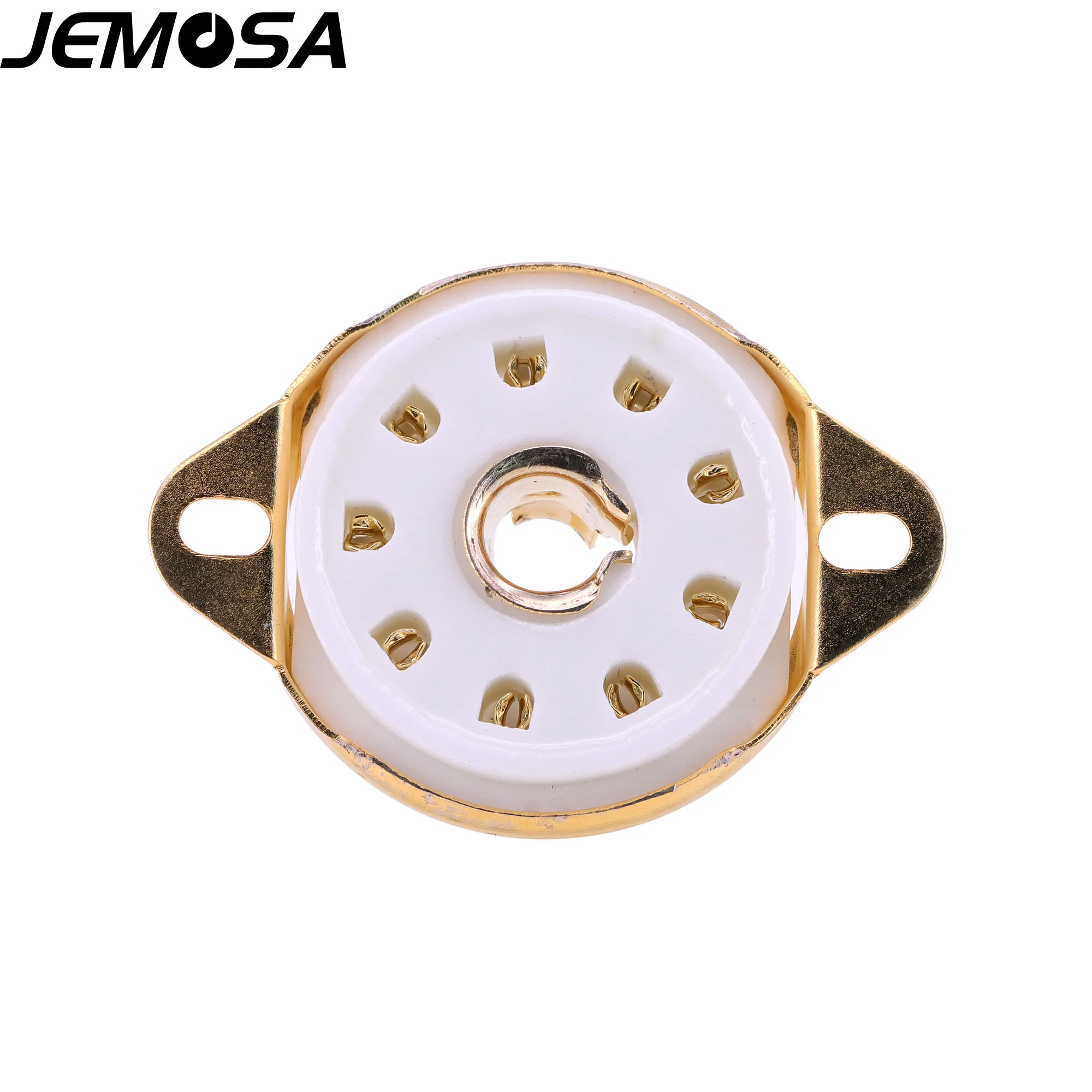 9pin tubo de cerâmica soquete grande 9pin válvula tocket GZC9-L para eff51 eff51 qe04 eff12 tt12 eff51 ef55 amplificador tubo de vácuo áudio diy alta fidelidade