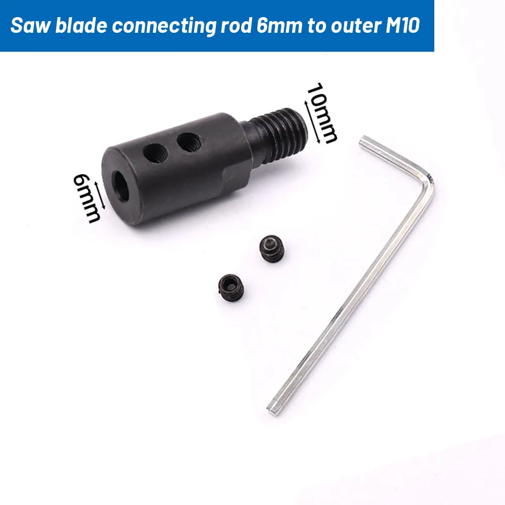 Saw Blade Adapter M10 5/6/8/10/12/14mm Bushing Saw Blade Connecting Shaft Angle Grinder Motor Shaft Connection Rod