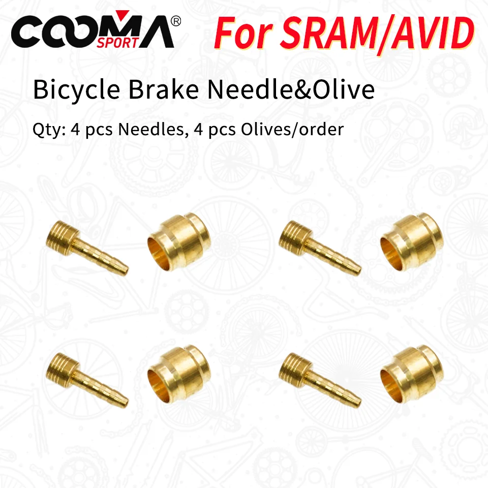 4 Sets Bicycle Hydraulic Brake Hose BH90 BH59 Olive Needle/Connector Insert For Shimano Magura AVID SRAM Formula Hope