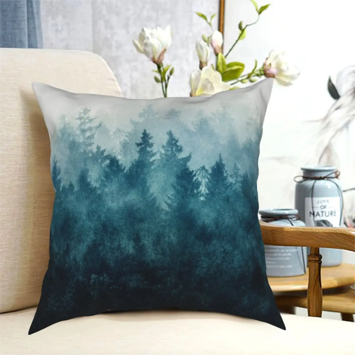 My Heart So Far From Home Edit Square Pillowcase Polyester Printed Decorative Throw Pillow Case for Home Cushion Case