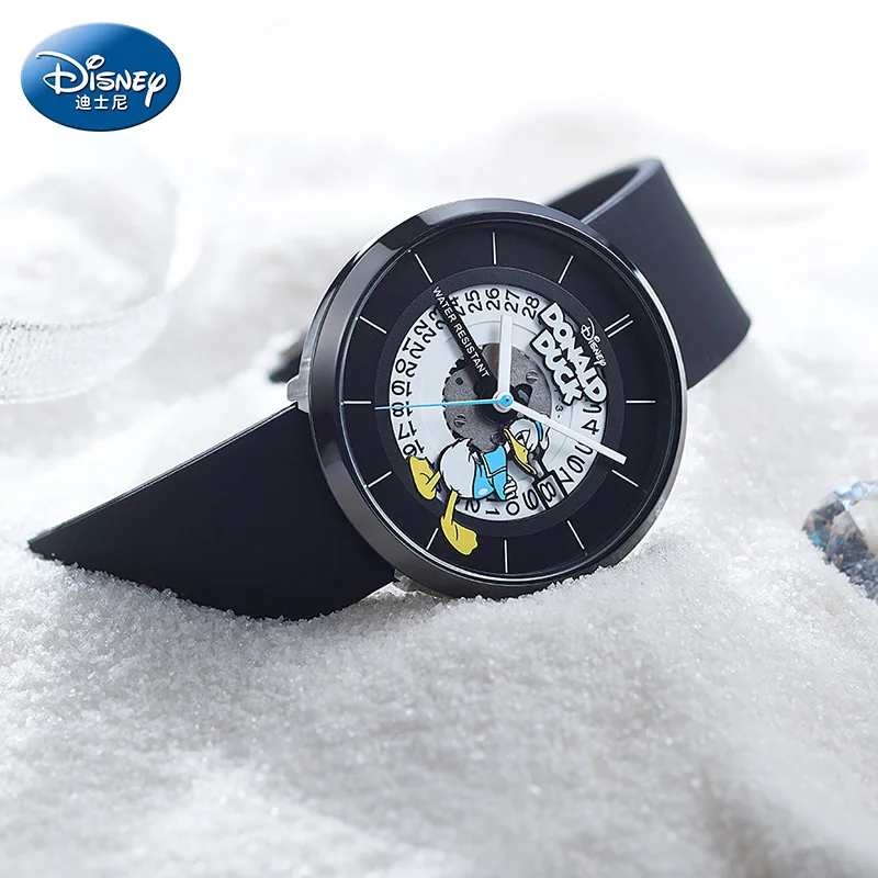 Disney For Unisex Men Women Watch Casual Quartz Wristwatch Donald Duck Cartoon Dial Calendar Boys Girls Students Gift New Clock