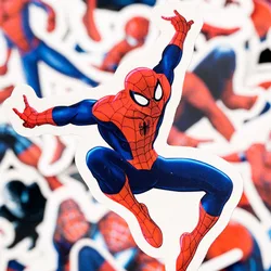 32pcs Super-herói Spiderman Adesivos para Laptop Phone Case Motocicleta Frigorífico Disney Cartoon Decalques Cool Kid Toy Adesivo Packs