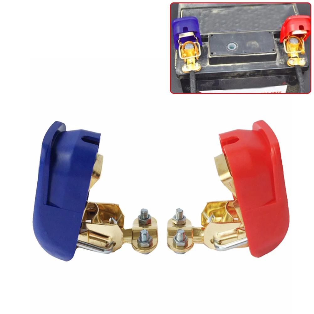 New A Pair Positive & Negative Electrode Quick Release Lift Off Connector Clamps Car Battery Terminals Car Accessories