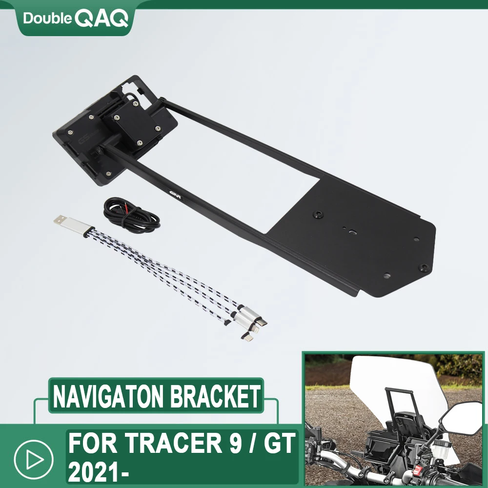 

For Yamaha TRACER 9 / 900 GT 2021 - New Motorcycle Accessories Front Phone Stand Holder Phone GPS Navigaton Plate Bracket