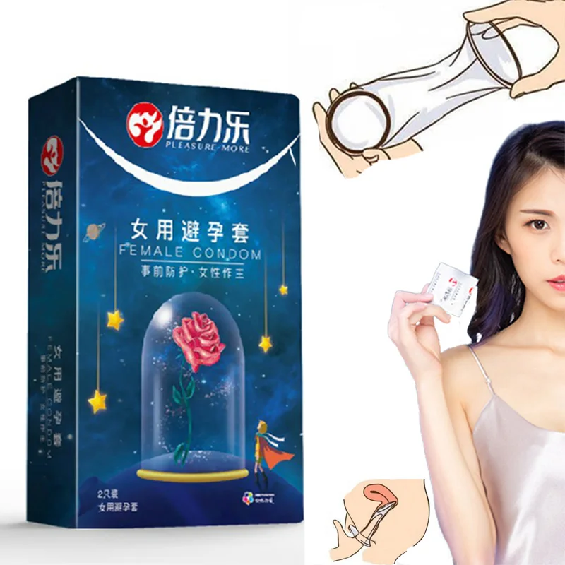 75mm Big condoms for women wearing  Rubber Latex Condoms G Spot Stimulate Female Condom Penis Sleeve Contraceptive sex shop