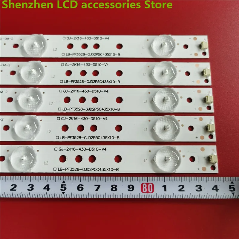 

LED backlight strip for LG 43LH500T LB43015 LB43101 L42F220B L42P60BD L42F3250B 844MM　10LED 100%NEW