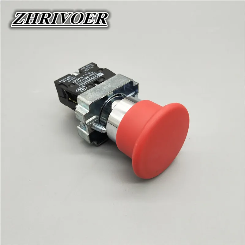 22mm Xb2-bc31 Xb2-bc42  10A/660V Mushroom Head Push Button Switch Momentary self-Reset