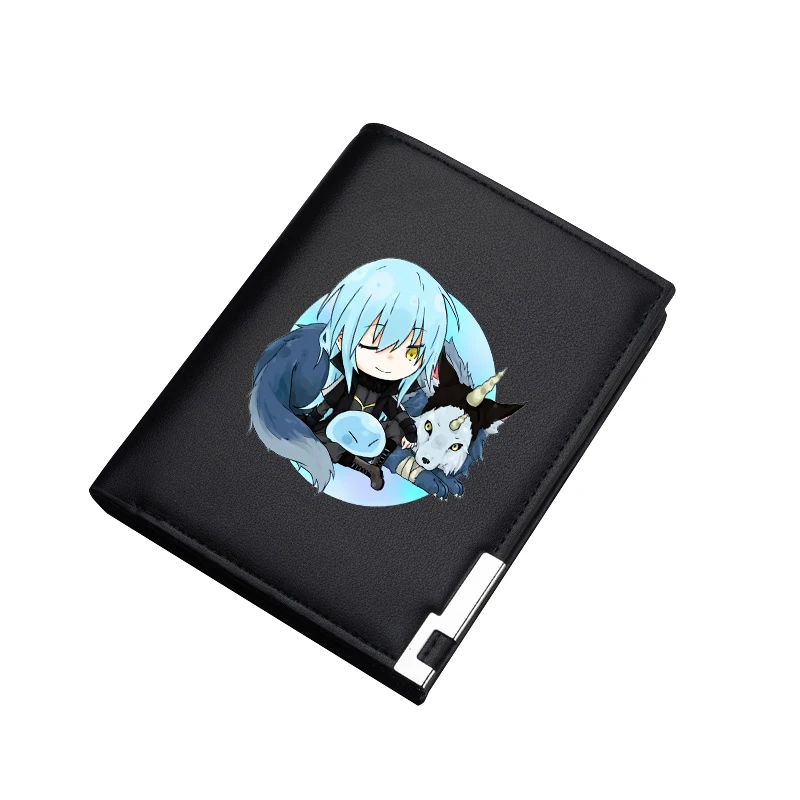 That Time I Got Reincarnated as a Slime Anime Coin Purses Kawaii ID Card Holder Pu Leather Short Wallets Cartoon Money Bag