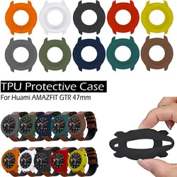 Watch Case TPU Silicone Cover Frame for Xiaomi Huami AMAZFIT GTR 47mm Smart Bracelet Protector Shell Replacement Cases