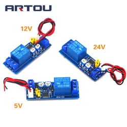 DC 5V 12V 24V ritardo ciclo infinito relè temporizzazione controllo Timer ON-OFF modulo interruttore Loop doppio regolabile 0 ~ 120 minuti