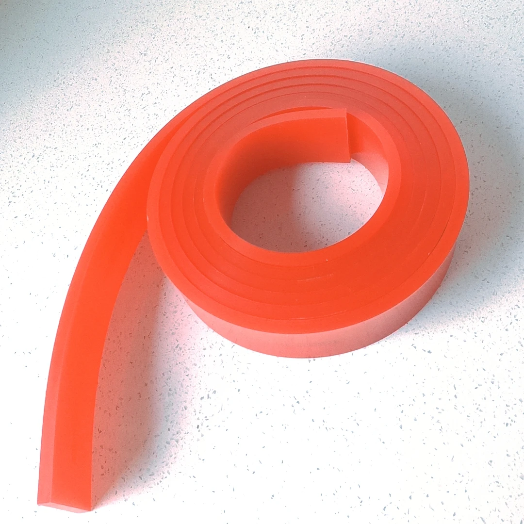 One Roll 50*9*3660MM Flat Screen Printing Squeegee Rubber Blade 65/75/80/85A Durometer
