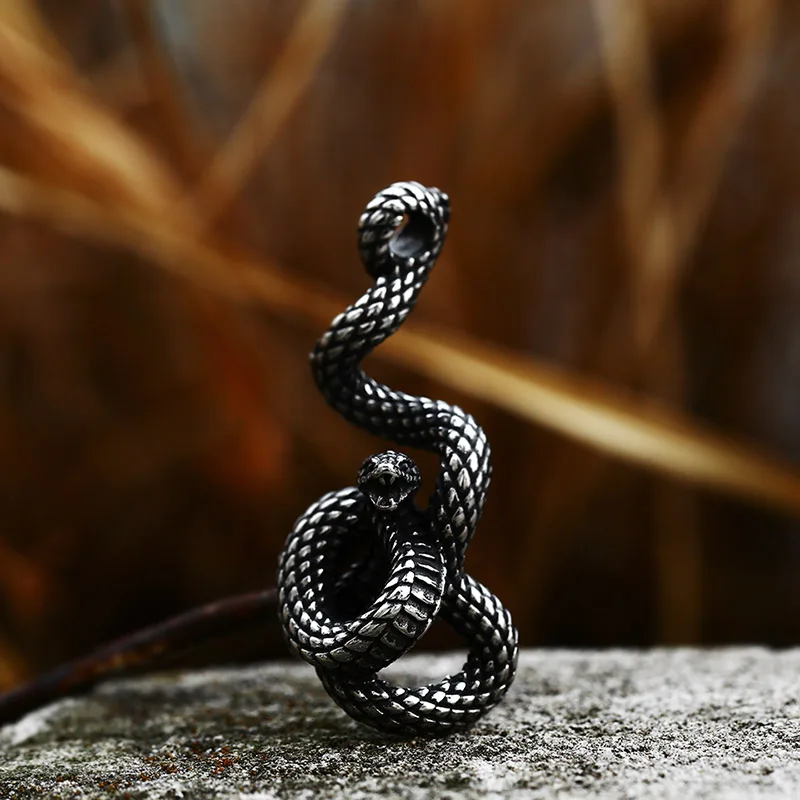 Beier 316L Stainless Steel Fashion Animal Snake Pendant Men And Women Pendant Necklace Punk High Quality Jewelry LLLHP135P