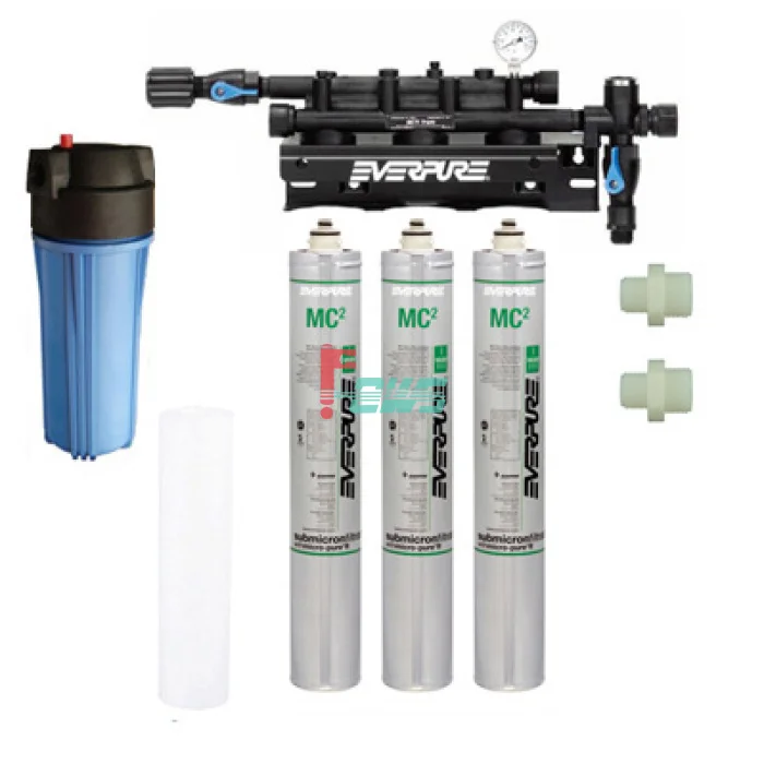 Teer Aihuipu water purifier MC² three-head water purifier (( Everpure MC²  three-head water purifier (engineering))