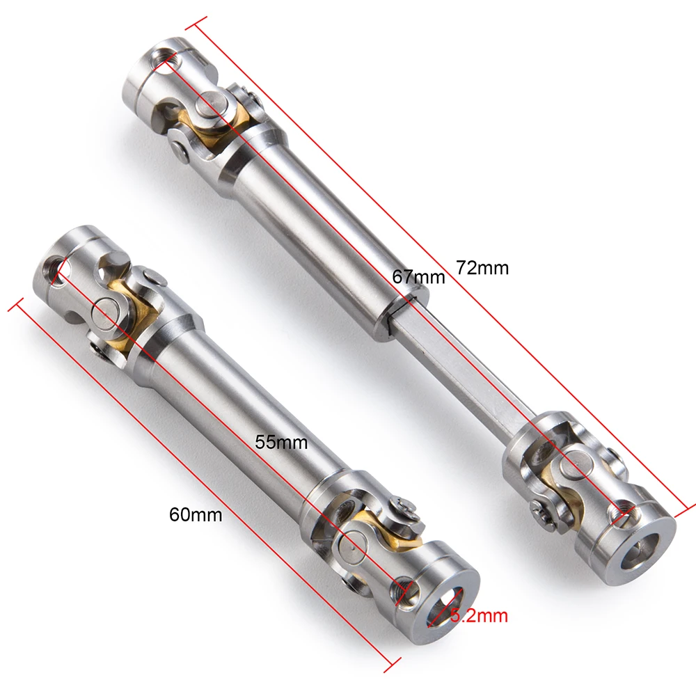 YEAHRUN Metal Drive Shaft Joint for 1/14 Tamiya RC Tractor Truck Model Car Upgrade Spare Parts Accessories