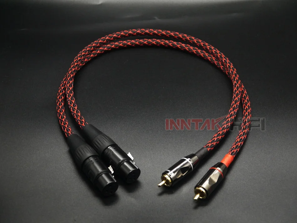 2Pcs/Pair HiFi RCA To XLR CANARE AUDIO Cable HIFI Audio Cable For Amplifier DAC TV / 0.5M- 5M NO1063